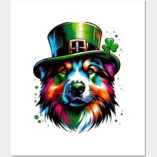 Romanian Mioritic Shepherd Dog's Saint Patrick's Day Joy Posters and Art